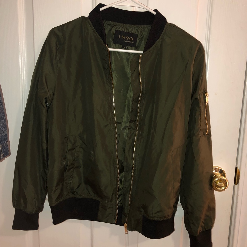 Army green Bomber jacket